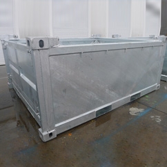 10ft galvanized half height offshore container